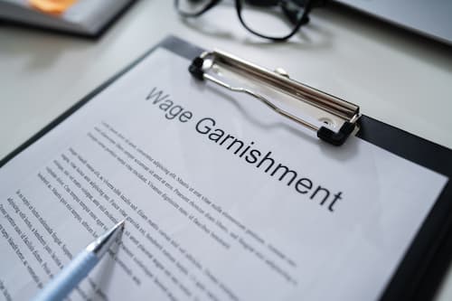 Document of Michigan garnishment laws.